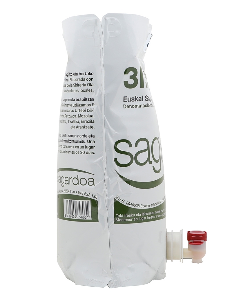 Buy Sagarola Organic Cider (bag-in-box format) - Sagardoa Route