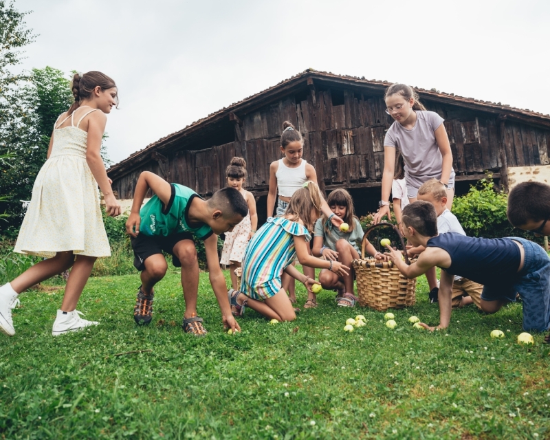 APPLE JUICE WORKSHOP IN A FARM CELLAR